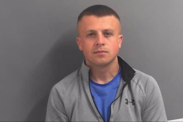 North Yorkshire Police have released an image of wanted driver Ewan Corbett, 25