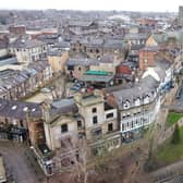 Work is underway to convert the Herald Buildings in Harrogate town centre into a new retail and apartment scheme. Picture: Rushbond