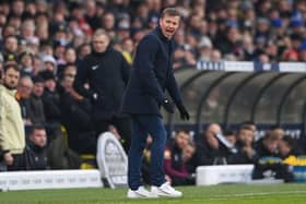 PLEASED: Leeds United coach Jesse Marsch during the 0-0 draw with Brentford