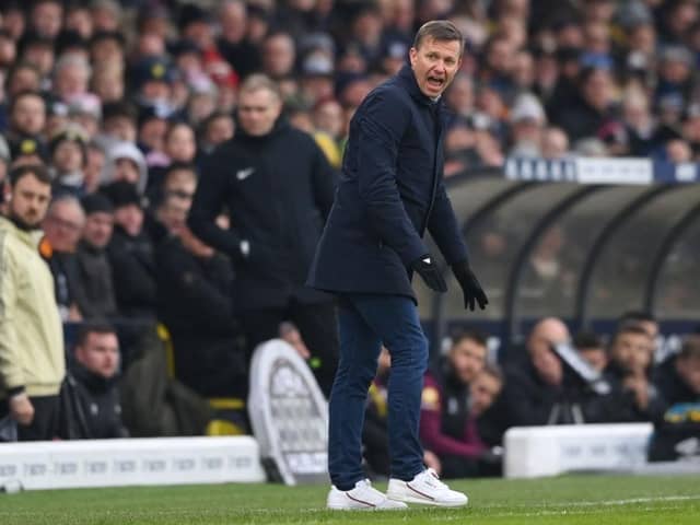 PLEASED: Leeds United coach Jesse Marsch during the 0-0 draw with Brentford