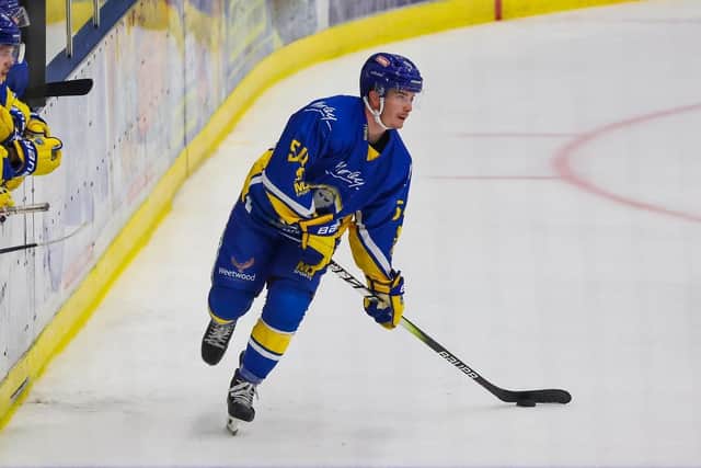 POSITIVE INFLUENCE: Defenceman Noah McMullin has made a telling impact for Leeds Knights since arriving last summer. Picture Stephen Cunningham/Knights Media.