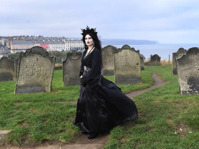 Pictured in St Mary's graveyard Verity Mansfield from Hull