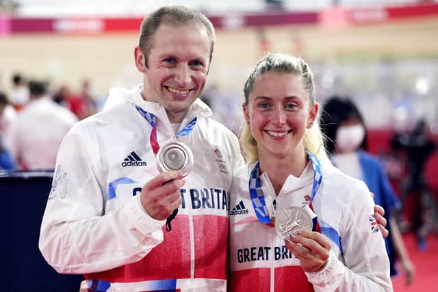 Great Britain's Dame Laura Kenny and Sir Jason Kenny. Picture: Danny Lawson/PA Wire.