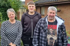 Janine, Jack and Bob Madden, who feel they would benefit from more easily accessible overnight accommodation for Bob, who has young-onset dementia.