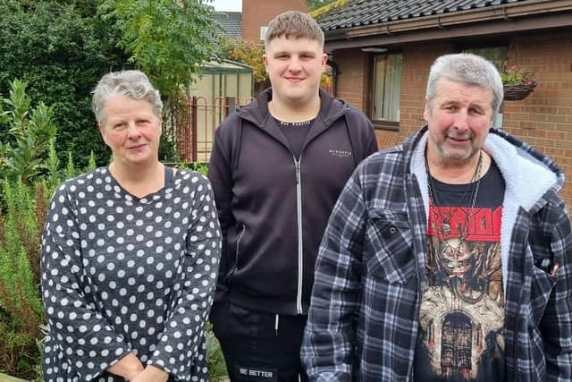 Janine, Jack and Bob Madden, who feel they would benefit from more easily accessible overnight accommodation for Bob, who has young-onset dementia.