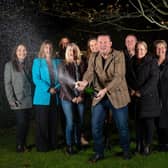A work syndicate of waiters, office, maintenance and spa staff at Ye Olde Bell Hotel, near Retford in Nottinghamshire, who won £1 million in the EuroMillions UK Millionaire Maker draw. The 13 staff members scooped £76,923 each.
Camelot UK/PA Wire