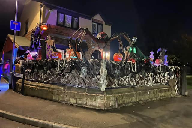 The Halloween house in Gildersome has been a huge hit with locals
cc Paul Young