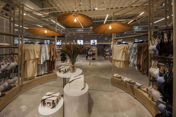 Inside the new M&S White Rose Leeds lingerie and sleepwear department.
