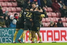 CONTROVERY: Sheffield United celebrate the decisive goal