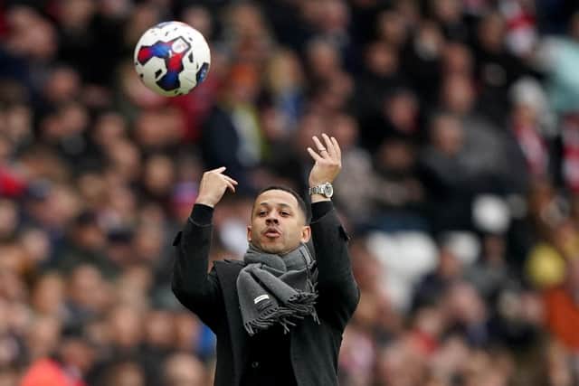 FRUSTRATION: Hull City manager, Liam Rosenior, throws the ball back during his team's clash with hosts Sunderland at the Stadium of Light  Picture: Owen Humphreys/PA