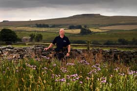Mark Dinning from the Durham Wildlife Trust pictured in Hannah's meadow. (Pic credit: Simon Hulme)