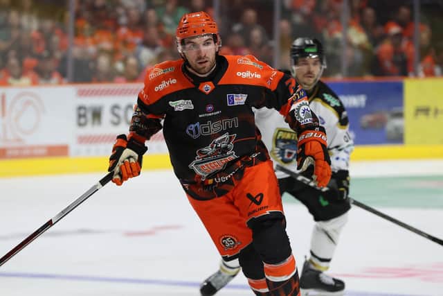 STEPPING UP: Tim Gettinger says Sheffield Steelers will have to overcome any injury issues when they face Manchester Storm tonight and attempt to clinch a Challenge Cup semi-final spot. Picture: Hayley Roberts/Steelers Media.