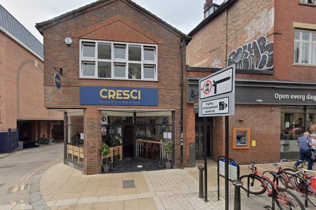 With a solid 5 out of 5 on Trip Advisors, Cresci Pizzeria ranks as the best pizza restaurant in York and number 3 on the best restaurants list, over all, on the website.