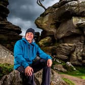 Yorkshire mountaineer Alan Hinkes at Brimham Rocks, Ripon, North Yorkshire one of the first places Alan started climbing and the love for the great outdoors. Picture By Yorkshire Post Photographer,  James Hardisty