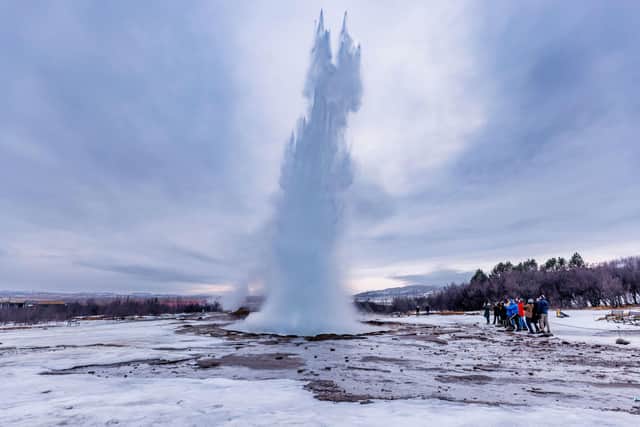A geyser in Iceland’s Golden Circle.   Photo credit: Alamy/PA
