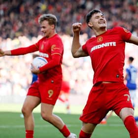 THE GREAT LEVELLER: Middlesbrough's Will Lankshear celebrates after scoring his sides equaliser against Cardiff at the Riverside Stadium. Picture: Richard Sellers/PA