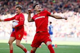 THE GREAT LEVELLER: Middlesbrough's Will Lankshear celebrates after scoring his sides equaliser against Cardiff at the Riverside Stadium. Picture: Richard Sellers/PA
