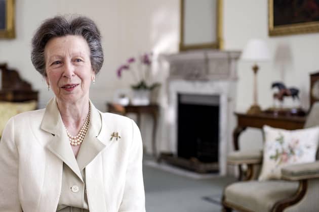 Anne, the Princess Royal ,Anne, the Princess Royal in interview for Charles III: The Coronation Year (Credit: Oxford Film and Television/Christopher Openshaw)