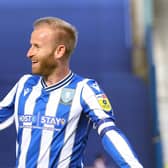 Sheffield Wednesday's Barry Bannan celebrates after scoring his sides second goal against Cheltenham. Picture: Nigel French/PA Wire.