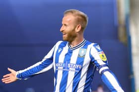 Sheffield Wednesday's Barry Bannan celebrates after scoring his sides second goal against Cheltenham. Picture: Nigel French/PA Wire.
