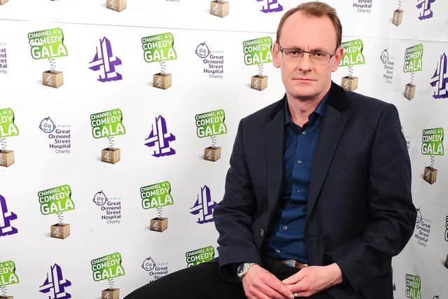 Sean Lock, the comedian who died from cancer at the age of 58, is pictured after performing at Channel 4's Comedy Gala, in aid of Great Ormond Street Hospital, at the O2  in 2012. Picture: Ian West/PA.