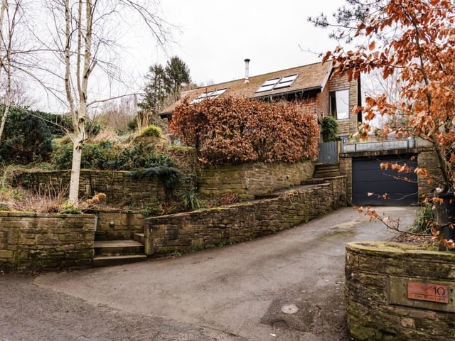 This three-bedroom home sits on a quiet country lane in Holmfirth, West Yorkshire.