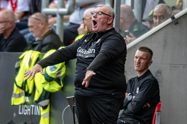 MAMMOTH TASK: Rotherham United manager Steve Evans