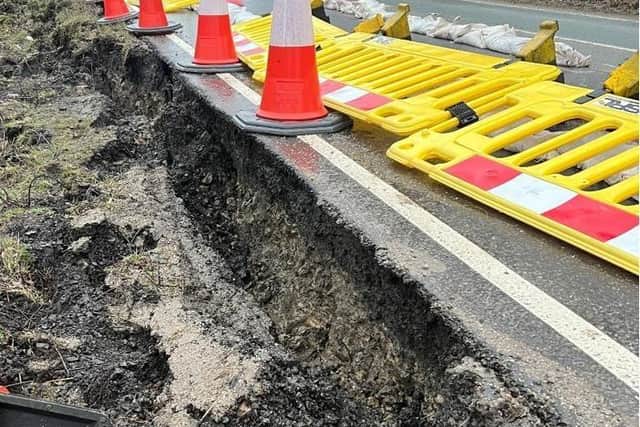 The road between Skipton and Harrogate has been shut since February due to a landslip. It’s led to a lengthy diversion through Ilkley and Otley with the road not likely to reopen until June.