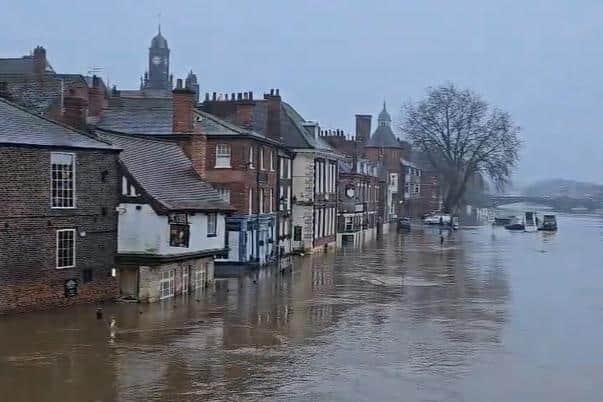 High water levels of the River Ouse