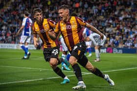 TOP-SCORER: But Bradford City's Andy Cook has been watching recent games from the bench