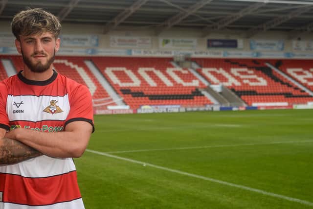 New Doncaster Rovers signing Tom Nixon, who has joined on a season-long loan from Hull City. Picture: Heather King/DRFC.