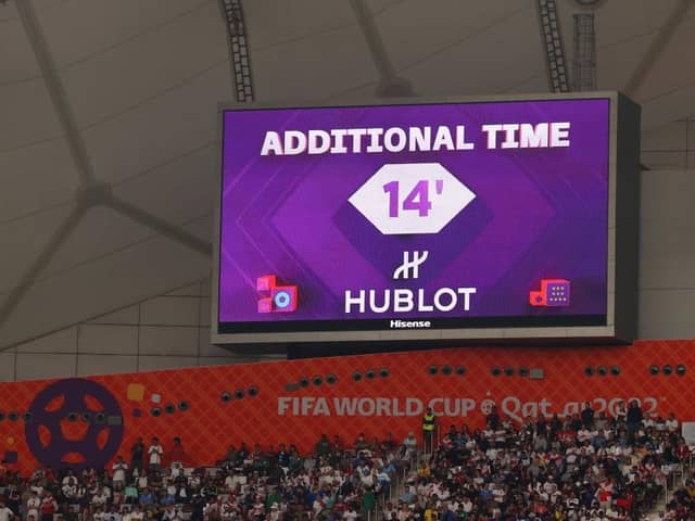 OVERTIME: England's game against Iran broke the record for most time added on to a World Cup match