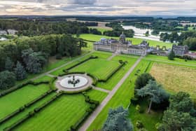 Castle Howard, near York, North Yorkshire. Pictured An aerial view of Castle Howard.
Picture By Yorkshire Post Photographer,  James Hardisty.