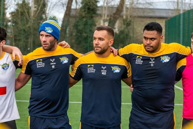 Mickael Goudemand is getting stuck into pre-season with the Rhinos. (Photo: James Hardisty)