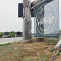 Floral tributes have been laid at the entrance to Yorkshire Wildlife Park.
