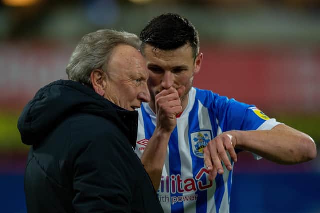 Old stagers: What can veteran manager Neil Warnock and defender Matty Pearson conjure for Huddersfield Town as they welcome already-promoted Sheffield United to the John Smith's Stadium. (Picture: Bruce Rollinson)