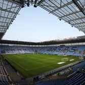 COVENTRY, ENGLAND - OCTOBER 25: General view inside the stadium, home of Wasps and Coventry City ahead of the Sky Bet Championship between Coventry City and Rotherham United at The Coventry Building Society Arena on October 25, 2022 in Coventry, England. (Photo by Catherine Ivill/Getty Images)