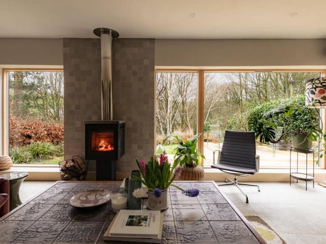 Views across the garden enhance the sense of space and connection to the outdoors.