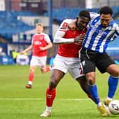 FITNESS BUILDING: Mallik Wilks playing for Sheffield Wednesday against Fleetwood Town in last season's FA Cup. The forward has more cup starts than league for the Owls