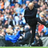 Pep Guardiola appeared furious. Image: Lindsey Parnaby/AFP via Getty Images