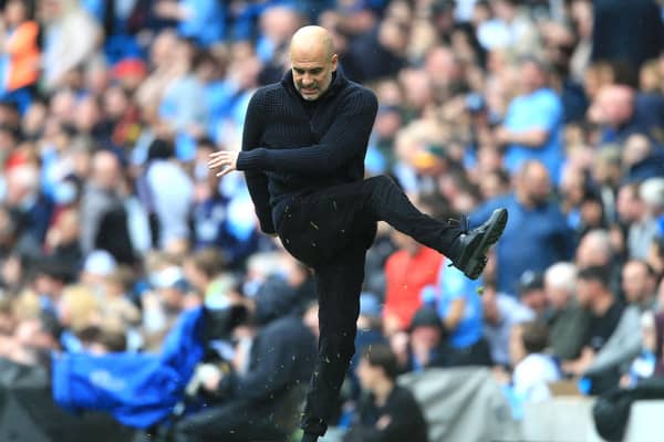 Pep Guardiola appeared furious. Image: Lindsey Parnaby/AFP via Getty Images