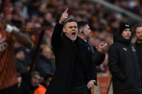 NOT HAPPY: Bradford City manager Graham Alexander (Image: Jonathan Gawthorpe)