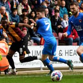 WINNING CONTRIBUTIONS: Bradford player Emmanuel Osadebe scored the decisive goal for Bradford City for the second time in a week