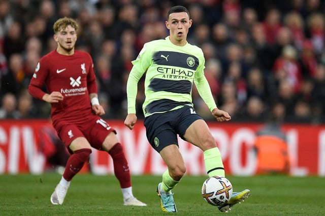 The Man City midfielder had a goal disallowed at Anfield but still produced a strong display with three key passes and five successful dribbles.