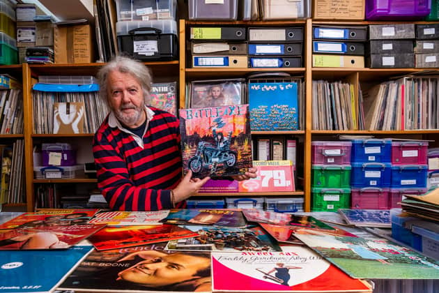 Sheffield based Simon Robinson, of Easy On the Eye Books and features the record collection of Huddersfield based Steve Goldman , creator of the Worst Record Covers exhibition. The book is currently being printed at a Sheffield print works and the exhibition had it's debut in Huddersfield.