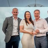 The award for Best Consultancy Practice, which was presented by Greg Wright, the Deputy Business Editor of The Yorkshire Post (far right), went to the team from Quod, including Tim Waring, senior director, (second from right) (Photo supplied on behalf of Yorkshire Children’s Charity)