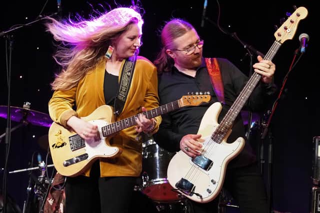 Joanne Shaw Taylor onstage at Leeds City Varieties. Picture: David Pickles
