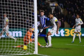 BREAKING POINT: Josh Windass opens the scoring for Sheffield Wednesday at home to Newcastle United in the FA Cup