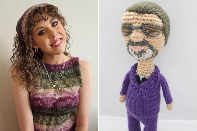 Ellie Coverdale, who goes by the name Yorkshire Knitter on social media, has knitted a number of stars, including the late George Michael