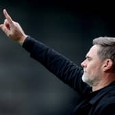 Bradford City manager, Graham Alexander, reacts during the Sky Bet League Two match at Notts County. Picture: Bradley Collyer/PA Wire.